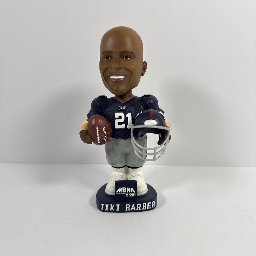 Tiki Barber Collectibles Bobblehead NFL New York Giants